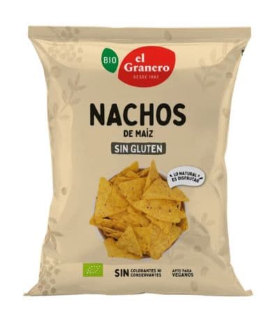 Nachos de Maiz SinGluten Bio 125g El Granero Integral