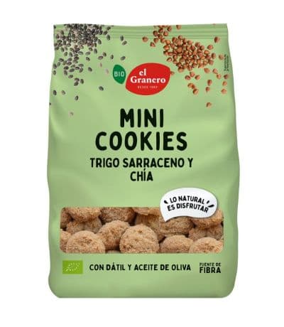 Galletas Mini Cookies Chia Eco 130g El Granero Integral