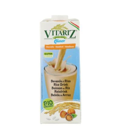 Bebida Vegetal de Arroz con Avellana SinGluten Bio Vegan 10x1L Vitariz