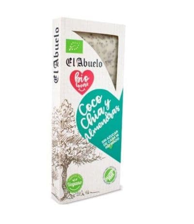 Turron Coco Chia y Almendras Eco Vegan SinGluten 200g El Abuelo