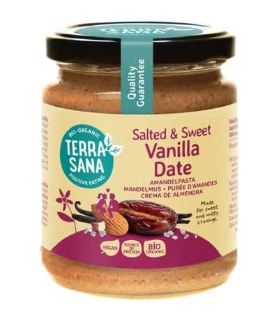 Crema de Almendra Vainilla Con Datil Bio 250g Terrasana