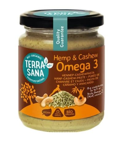 Omega 3 Pasta de Cañamo y Anacardo Bio 250g Terrasana
