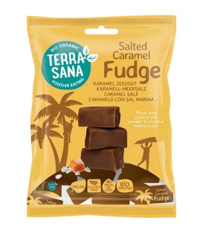Fudge de Caramelo Con Sal Marina Bio 150g Terrasana