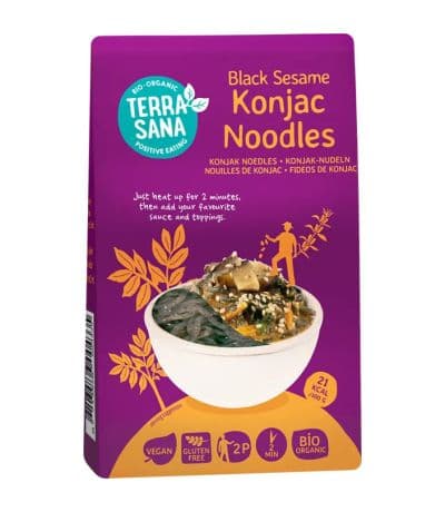 Fideos de Konjac con Sesamo Negro Bio 250g Terrasana