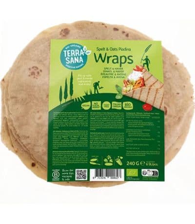 Piadina Wrap de Harina de Espelta y Avena Bio 240g Terrasana