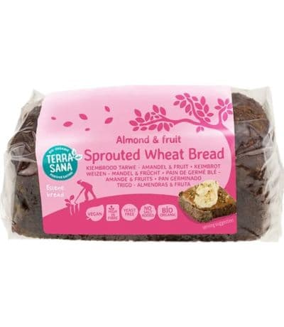Pan Germinado de Trigo Frutas y Almendras Bio 400g Terrasana