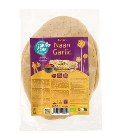 Pan Naan Hindu Con Ajo Bio 240g Terrasana