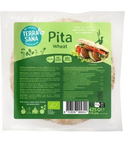 Pan Pita de Trigo Bio 425g Terrasana