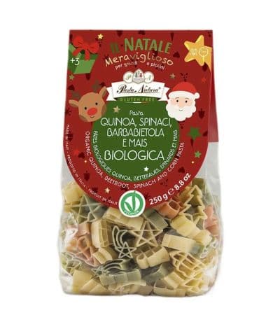 Pasta Tricolor Maravillosa Navidad SinGluten 250g Pasta Natura